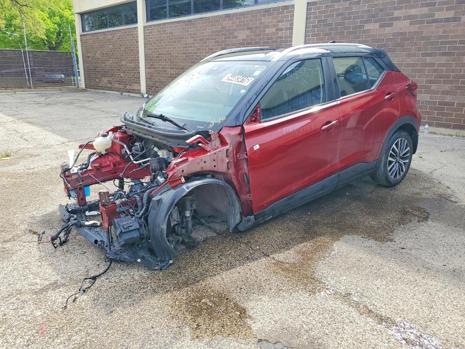 54483416 :رقم المزاد ، 3N1CP5CV2ML543875 vin ، 2021 Nissan Kicks مزاد بيع