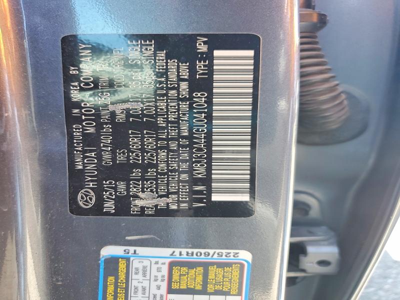 53402766 :رقم المزاد ، KM8J3CA44GU041048 vin ، 2016 Hyundai Tucson مزاد بيع