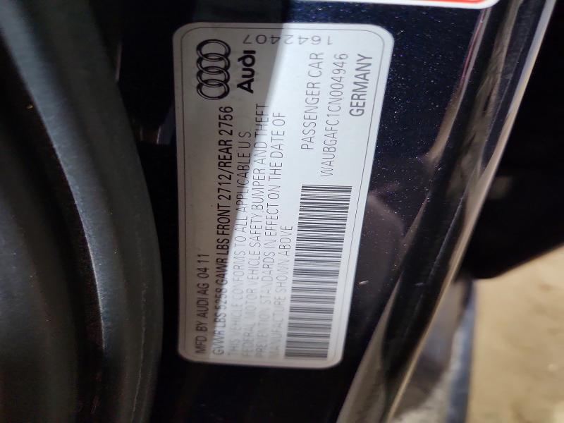 Aukcja sprzedaży 2012 Audi A6, vin: WAUBGAFC1CN004946, numer aukcji: 54284316