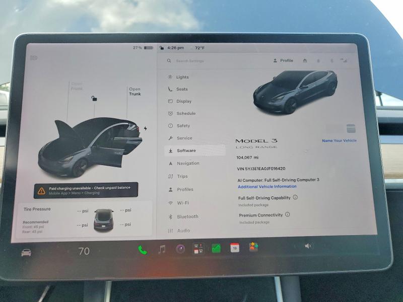 Auction sale of the 2018 Tesla Model 3, vin: 5YJ3E1EA0JF016420, lot number: 53850856