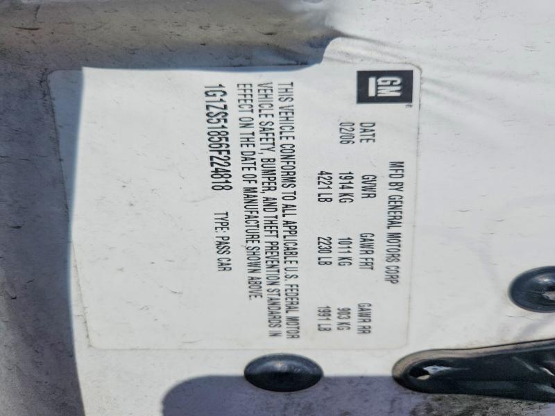 Продажа на аукционе авто 2006 Chevrolet Malibu, vin: 1G1ZS51856F224818, номер лота: 54002406