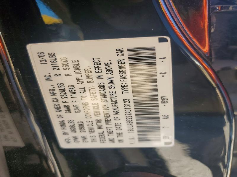 Продажа на аукционе авто 2007 Acura Tl, vin: 19UUA66227A013123, номер лота: 53438916
