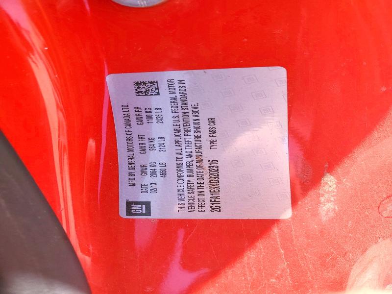 Продаж на аукціоні авто 2013 Chevrolet Camaro, vin: 2G1FA1E3XD9202316, номер лоту: 52861736