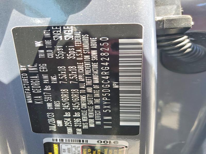53712946 :رقم المزاد ، 5XYP5DGC4RG428250 vin ، 2024 Kia Telluride مزاد بيع