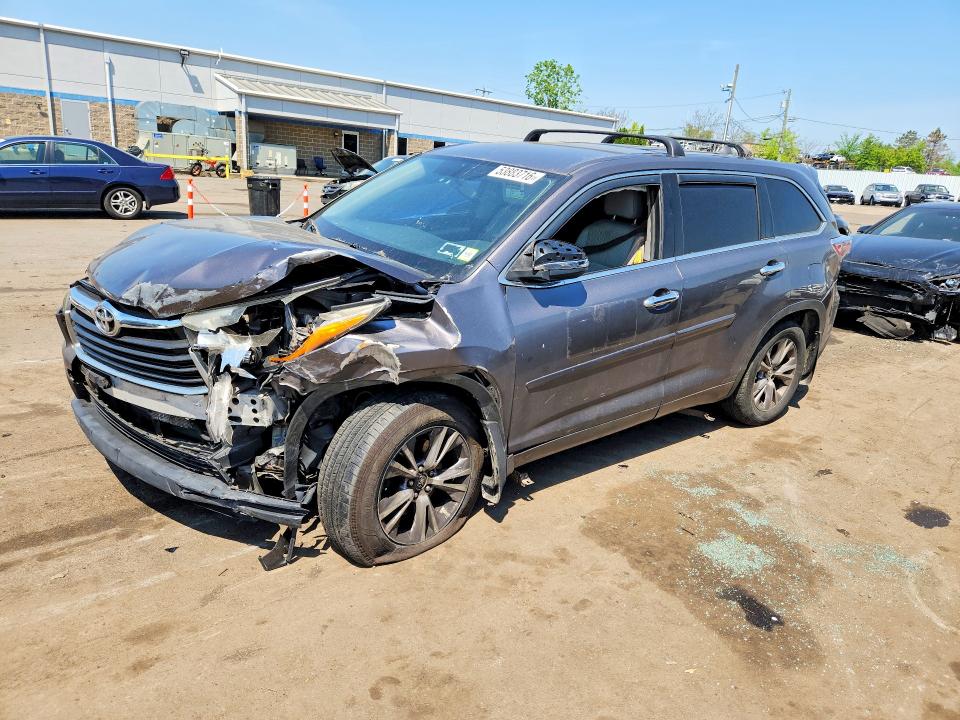 2014 Toyota Highlander მანქანა იყიდება აუქციონზე, vin: 5TDBKRFH7ES048023, აუქციონის ნომერი: 53883716