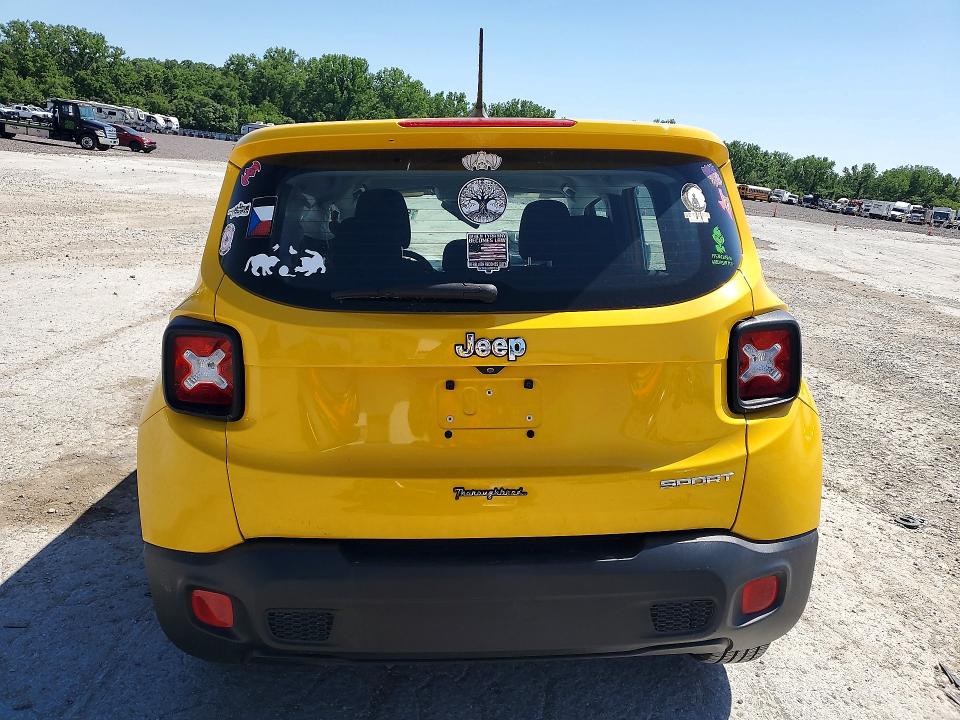 Aukcja sprzedaży 2016 Jeep Renegade, vin: ZACCJAAT8GPC94101, numer aukcji: 53110726