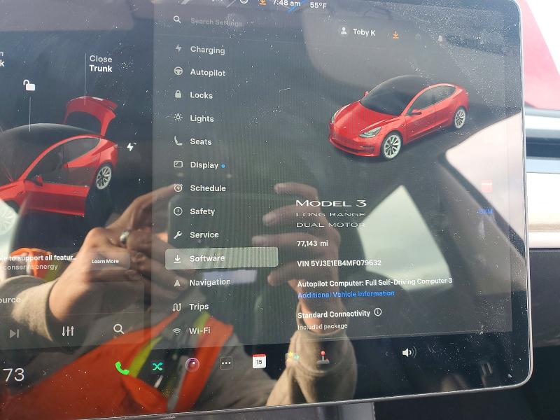 Продажа на аукционе авто 2021 Tesla Model 3, vin: 5YJ3E1EB4MF079632, номер лота: 53573686