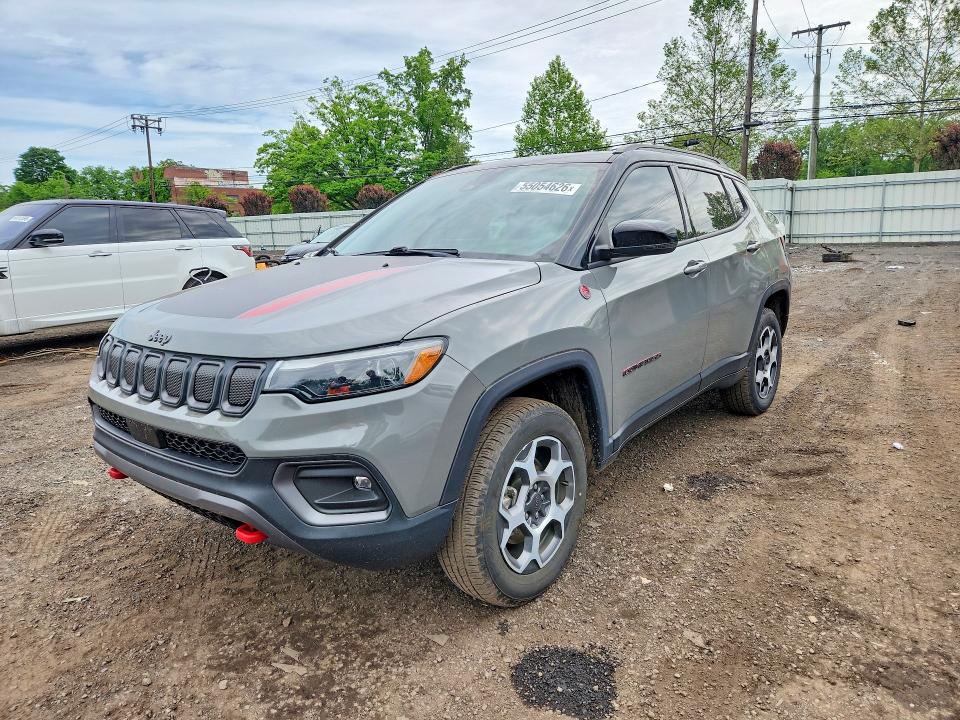 Продаж на аукціоні авто 2022 Jeep Compass, vin: 3C4NJDDB0NT203440, номер лоту: 55054626