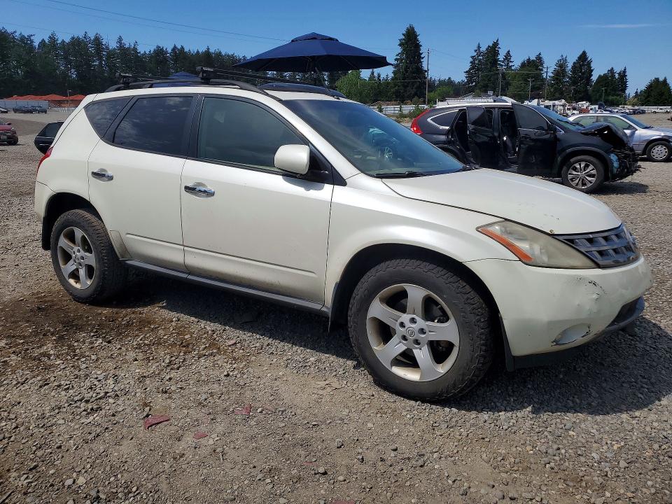 2003 Nissan Murano მანქანა იყიდება აუქციონზე, vin: JN8AZ08W53W224597, აუქციონის ნომერი: 54299056
