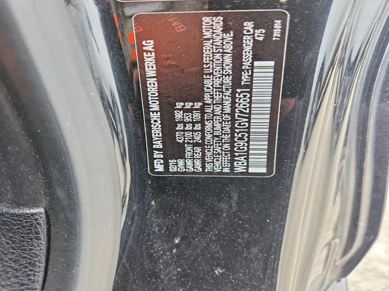 Продаж на аукціоні авто 2016 Bmw 228, vin: WBA1G9C51GV726651, номер лоту: 54665306
