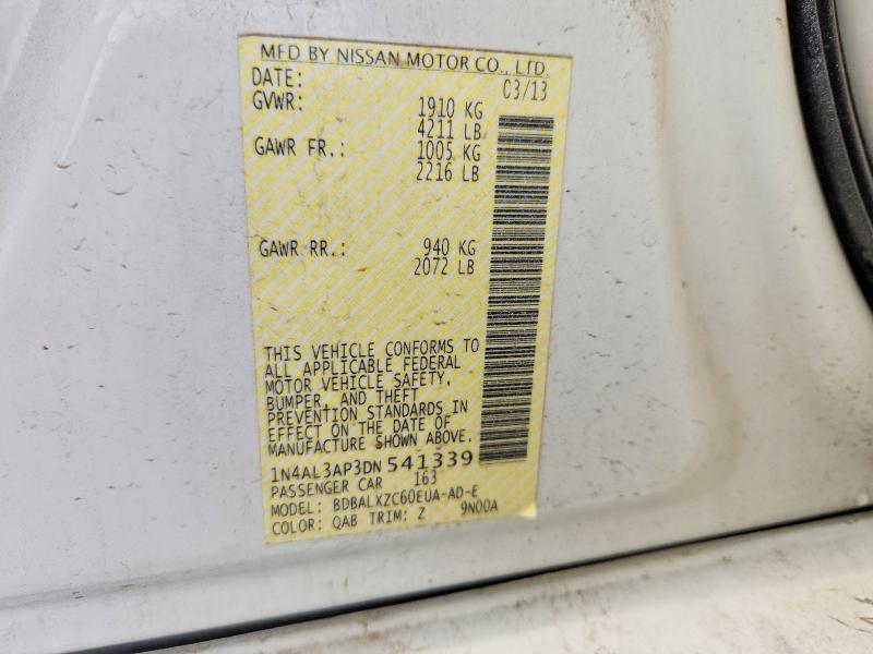 Aukcja sprzedaży 2013 Nissan Altima, vin: 1N4AL3AP3DN541339, numer aukcji: 54187566