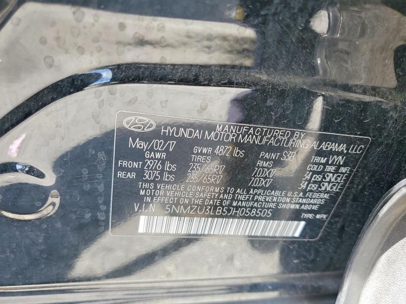 Aukcja sprzedaży 2018 Hyundai Santa Fe Sport, vin: 5NMZU3LB5JH058505, numer aukcji: 53463876
