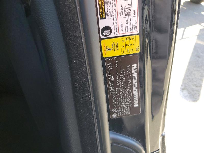 Продаж на аукціоні авто 2011 Bmw 328, vin: WBAKE5C59BE755066, номер лоту: 54008866