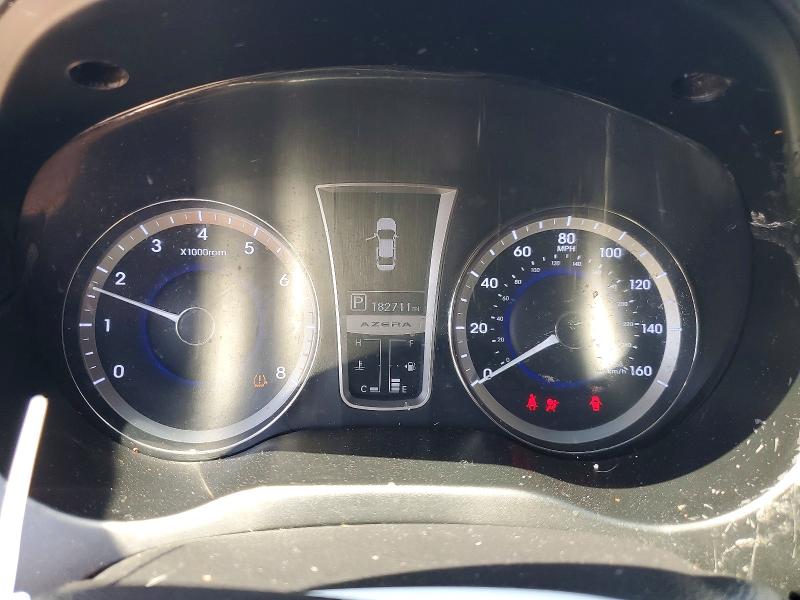 2012 Hyundai Azera მანქანა იყიდება აუქციონზე, vin: KMHFH4JG6CA190323, აუქციონის ნომერი: 52007746
