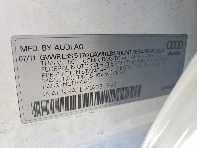Aukcja sprzedaży 2012 Audi S4, vin: WAUKGAFL9CA031822, numer aukcji: 54255696