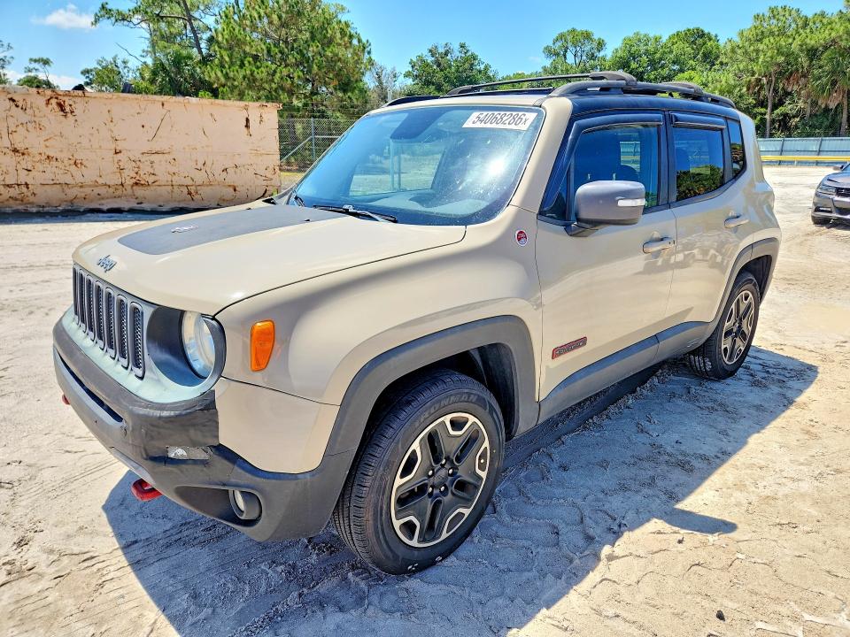 2016 Jeep Renegade მანქანა იყიდება აუქციონზე, vin: ZACCJBCTXGPE14273, აუქციონის ნომერი: 54068286