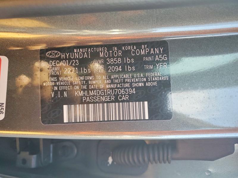 Продажа на аукционе авто 2024 Hyundai Elantra, vin: KMHLM4DG1RU706394, номер лота: 51821476