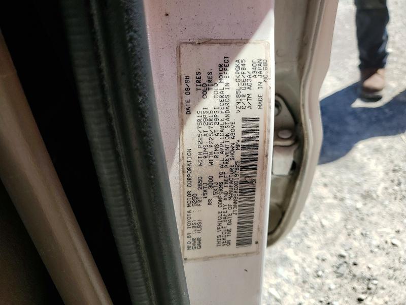 1999 Toyota 4runner მანქანა იყიდება აუქციონზე, vin: JT3HN86R0X0197825, აუქციონის ნომერი: 54861996