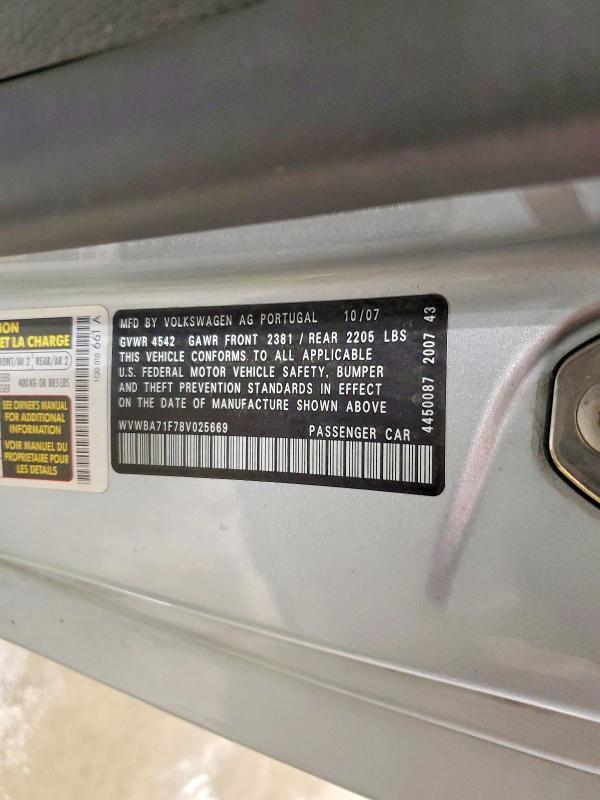 Продаж на аукціоні авто 2008 Volkswagen Eos, vin: WVWBA71F78V025669, номер лоту: 54267726