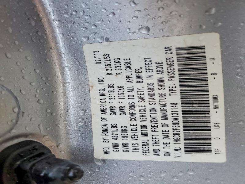 Aukcja sprzedaży 2013 Honda Accord, vin: 1HGCR2F89DA131148, numer aukcji: 55099976