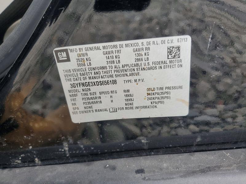 Aukcja sprzedaży 2013 Cadillac Srx, vin: 3GYFNGE3XDS656108, numer aukcji: 52526926