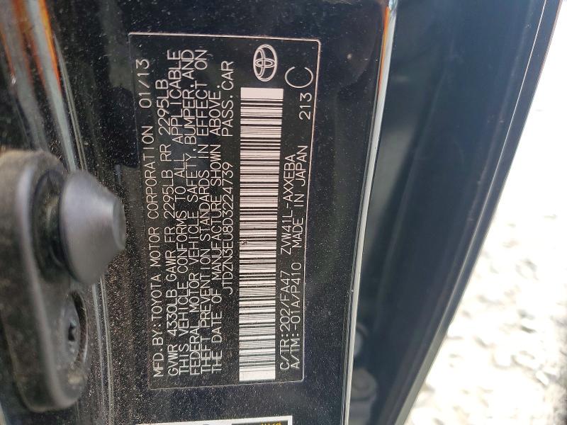 53583096 :رقم المزاد ، JTDZN3EU8D3224739 vin ، 2013 Toyota Prius V مزاد بيع