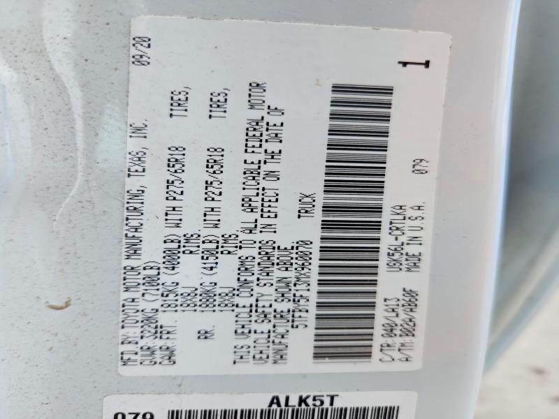 Продаж на аукціоні авто 2021 Toyota Tundra, vin: 5TFBY5F13MX960070, номер лоту: 53947366