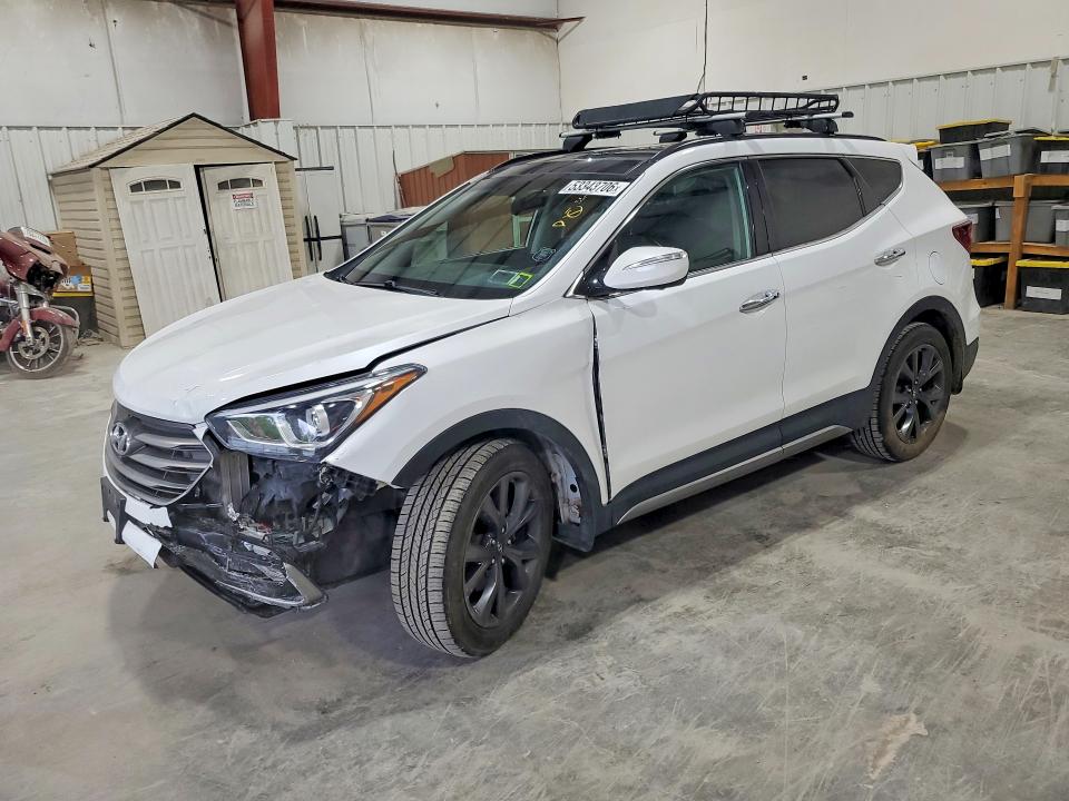53343706 :رقم المزاد ، 5XYZWDLA8HG385833 vin ، 2017 Hyundai Santa Fe Sport مزاد بيع