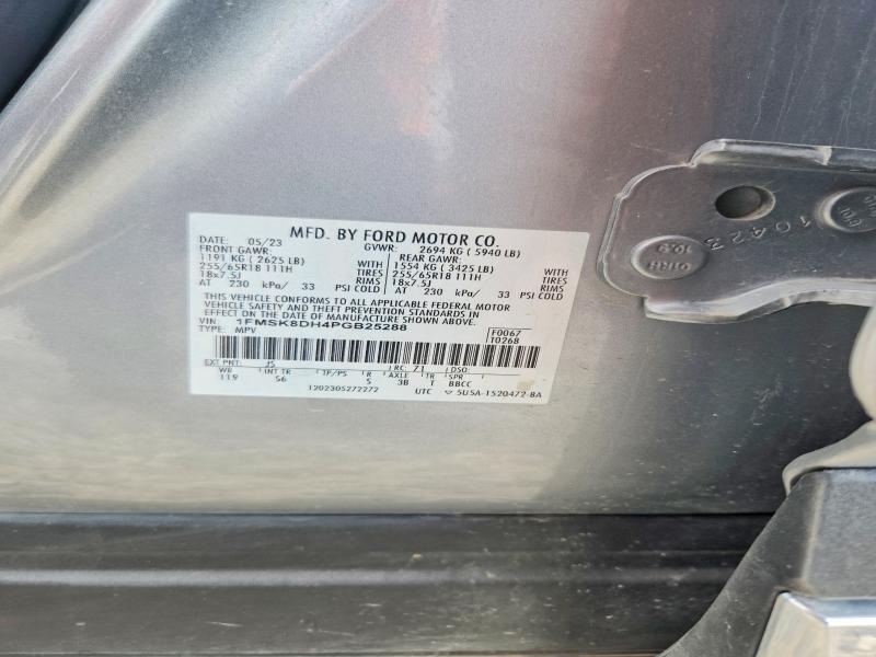 Продаж на аукціоні авто 2023 Ford Explorer, vin: 1FMSK8DH4PGB25288, номер лоту: 53304626