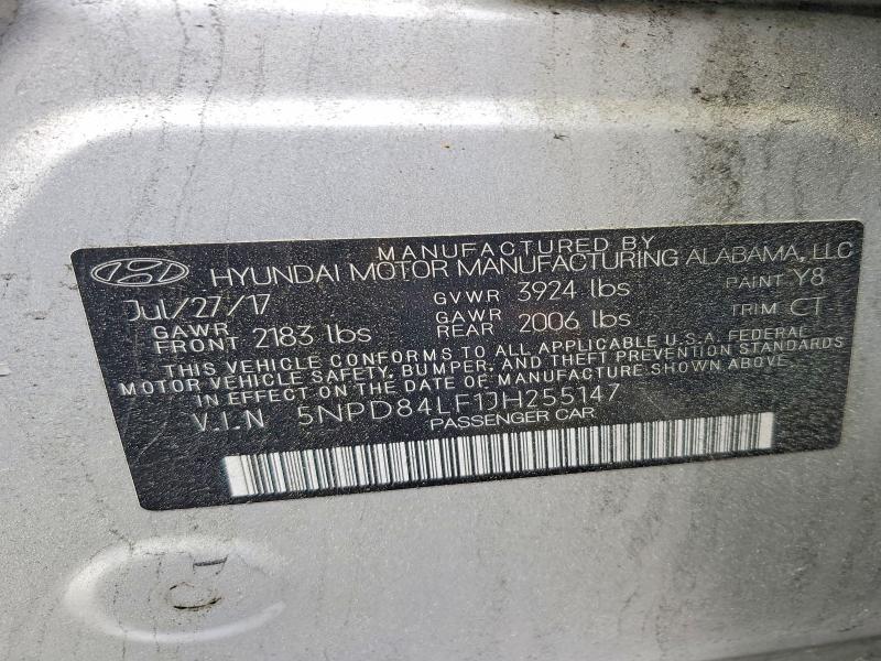Продажа на аукционе авто 2018 Hyundai Elantra, vin: 5NPD84LF1JH255147, номер лота: 53566096