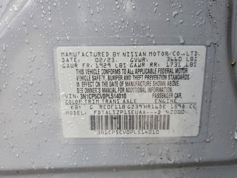 Продажа на аукционе авто 2023 Nissan Kicks, vin: 3N1CP5CV0PL514010, номер лота: 54353056