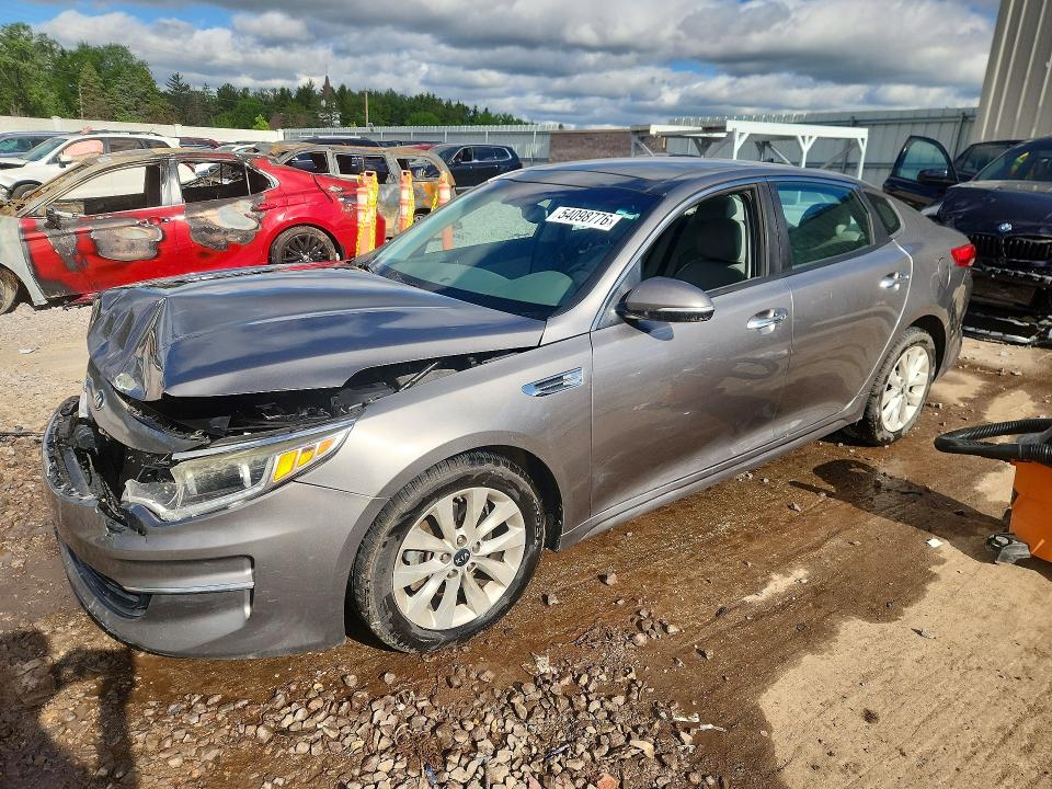 54098776 :رقم المزاد ، 5XXGU4L34GG007381 vin ، 2016 Kia Optima مزاد بيع