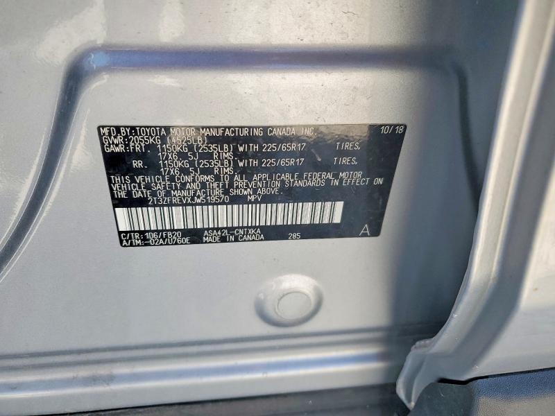Aukcja sprzedaży 2018 Toyota Rav4, vin: 2T3ZFREVXJW519570, numer aukcji: 52853676