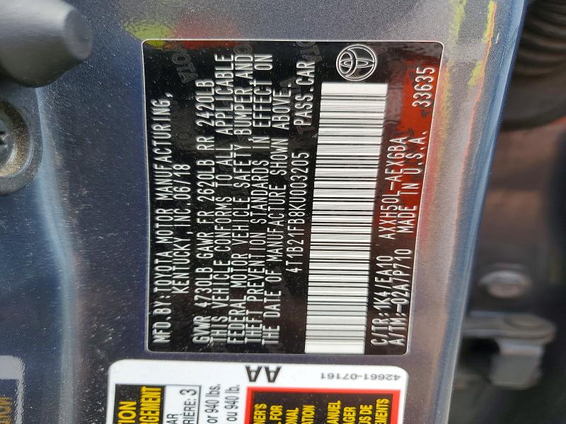 Aukcja sprzedaży 2019 Toyota Avalon Hybrid, vin: 4T1B21FB8KU003205, numer aukcji: 55066966