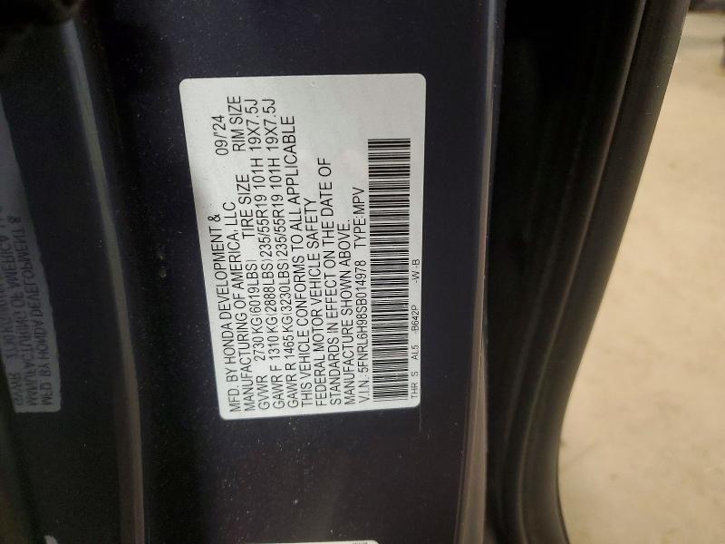 Aukcja sprzedaży 2025 Honda Odyssey, vin: 5FNRL6H98SB014978, numer aukcji: 52357316