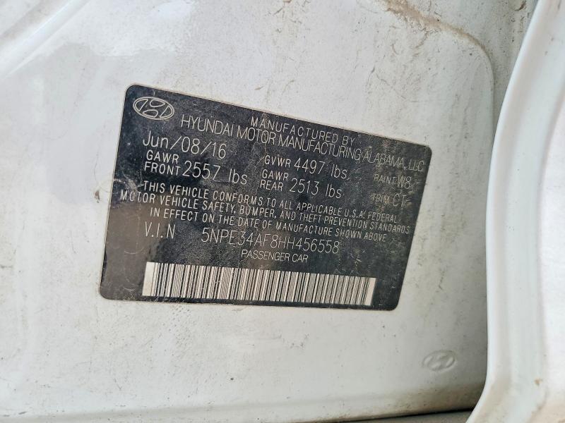 Aukcja sprzedaży 2017 Hyundai Sonata, vin: 5NPE34AF8HH456558, numer aukcji: 52351226