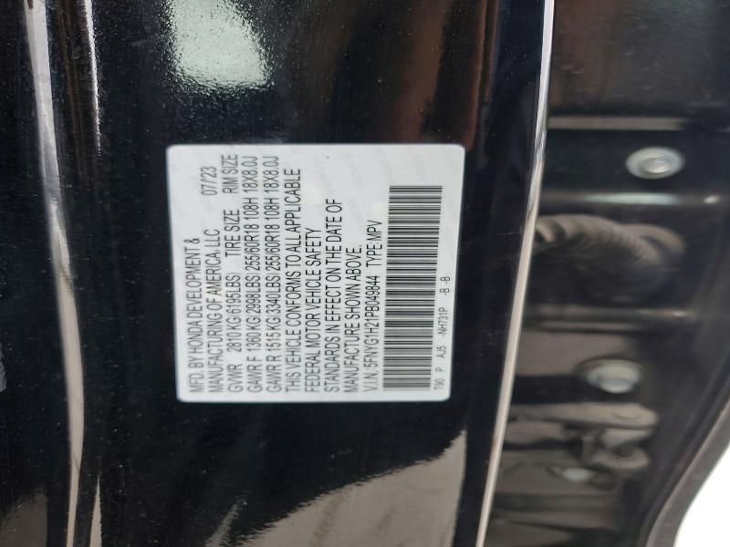 Продаж на аукціоні авто 2023 Honda Pilot, vin: 5FNYG1H21PB049844, номер лоту: 54099656