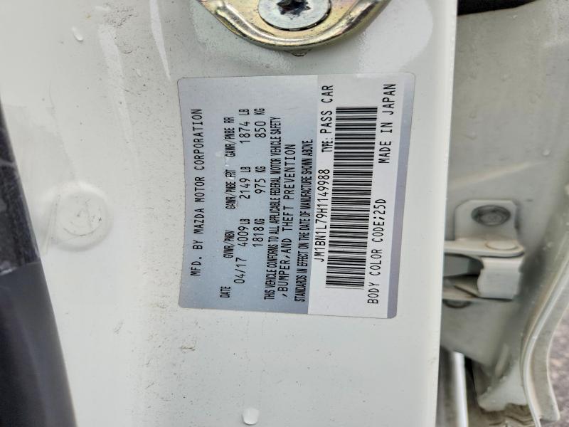 Aukcja sprzedaży 2017 Mazda 3, vin: JM1BN1L79H1149988, numer aukcji: 54611806