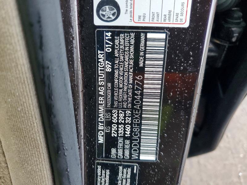 51670676 :رقم المزاد ، WDDUG8FBXEA044776 vin ، 2014 Mercedes-benz S مزاد بيع
