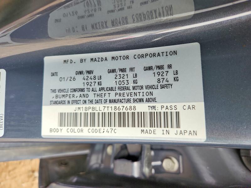 Продажа на аукционе авто 2026 Mazda 3, vin: JM1BPBLL7T1867688, номер лота: 52390226