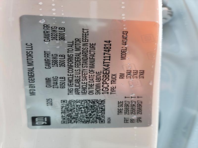 Продаж на аукціоні авто 2026 Chevrolet Colorado, vin: 1GCPSBEK4T1174814, номер лоту: 52743496