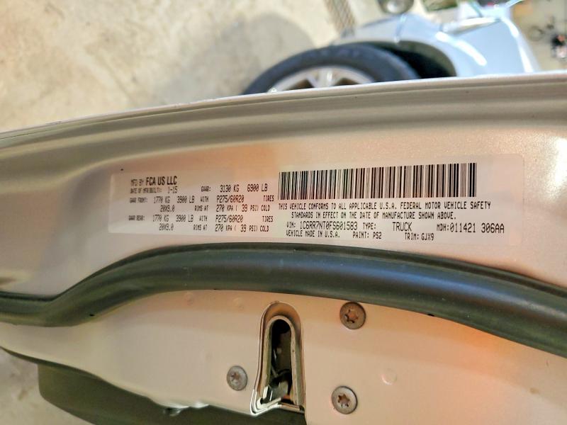 2015 Ram 1500 მანქანა იყიდება აუქციონზე, vin: 1C6RR7NT0FS601583, აუქციონის ნომერი: 55016466