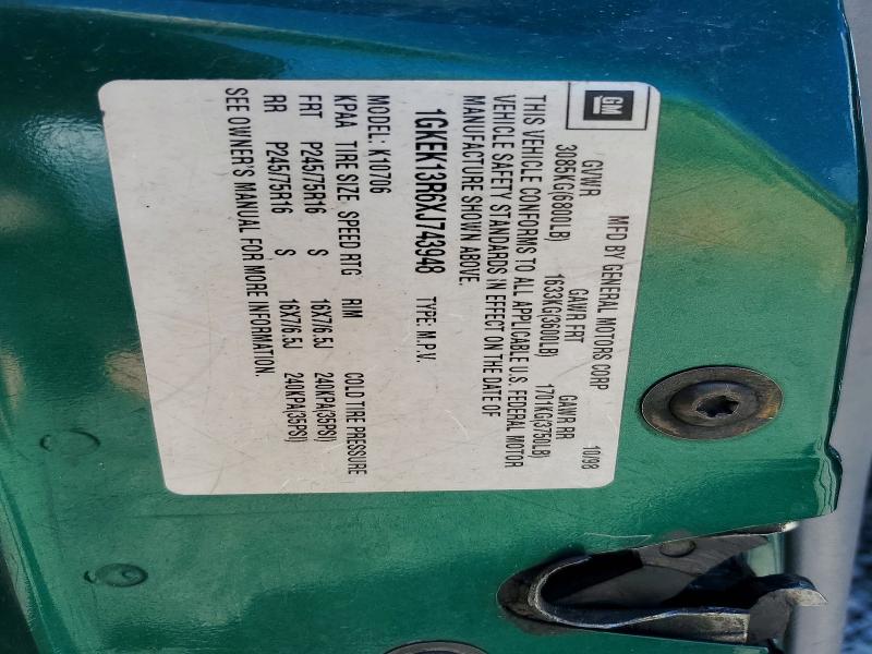 55569956 :رقم المزاد ، 1GKEK13R6XJ743948 vin ، 1999 Gmc Yukon مزاد بيع