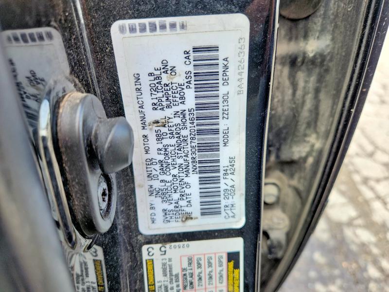 52355566 :رقم المزاد ، 1NXBR30E78Z014635 vin ، 2008 Toyota Corolla مزاد بيع