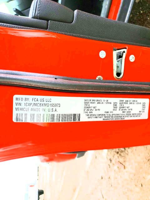 Продаж на аукціоні авто 2021 Jeep Cherokee, vin: 1C4PJMCBXMD165973, номер лоту: 51273026