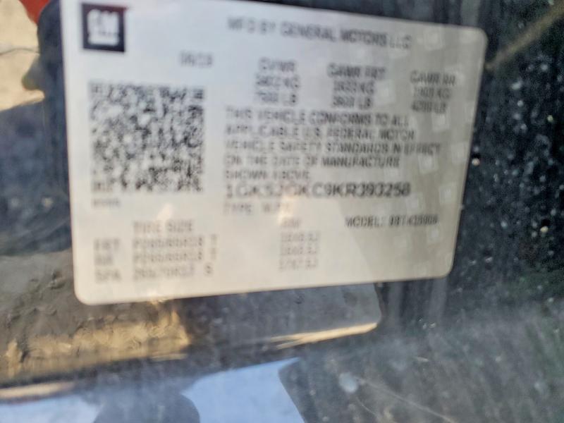 51769916 :رقم المزاد ، 1GKS2GKC9KR393258 vin ، 2019 Gmc Yukon Xl مزاد بيع