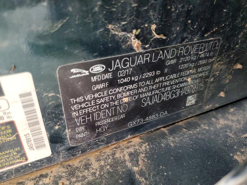 Продажа на аукционе авто 2017 Jaguar Xe, vin: SAJAD4BG3HA978915, номер лота: 53793816