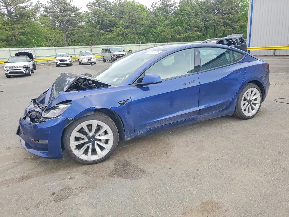 55635846 :رقم المزاد ، 5YJ3E1EA2NF285573 vin ، 2022 Tesla Model 3 مزاد بيع