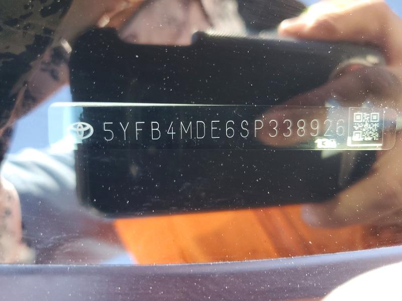54012446 :رقم المزاد ، 5YFB4MDE6SP338926 vin ، 2025 Toyota Corolla مزاد بيع