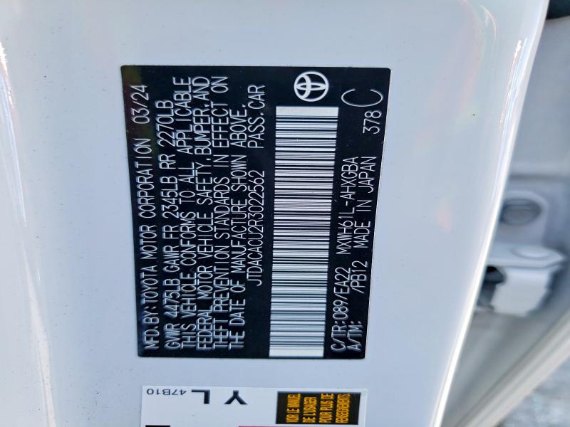 Продажа на аукционе авто 2024 Toyota Prius Prime, vin: JTDACACU2R3022562, номер лота: 53428756
